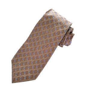 Jos‎ A. Bank Mens Silk Necktie Geometric 60" L 4" W Signature Collection